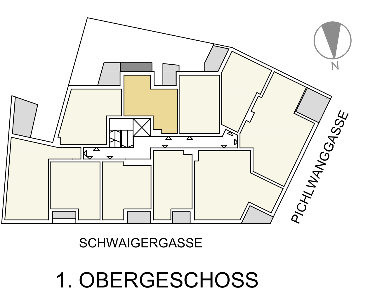 Lage von TOP 12 im 1. OG – Goldener Tukan