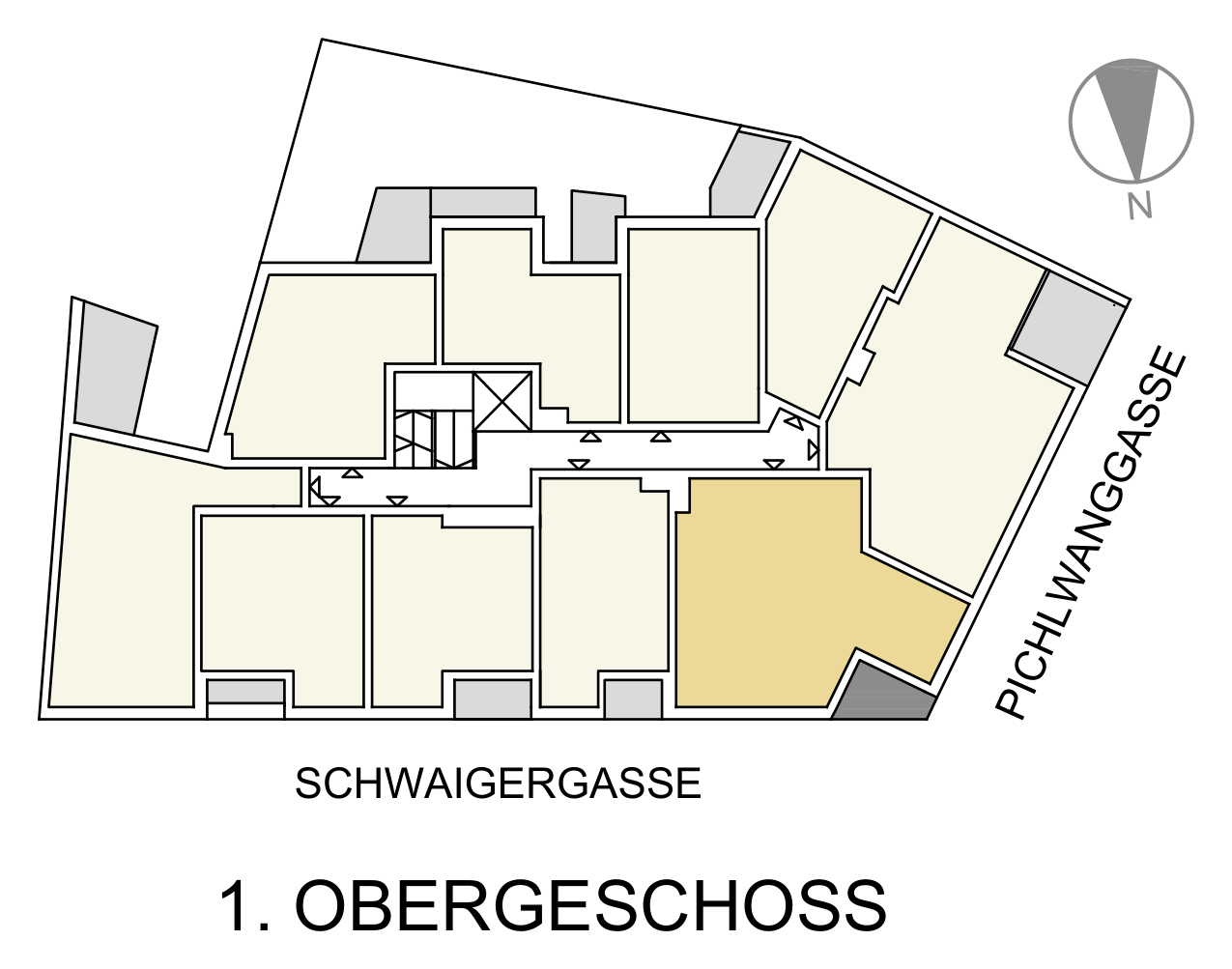 Lage von TOP 16 im 1. OG – Goldener Tukan