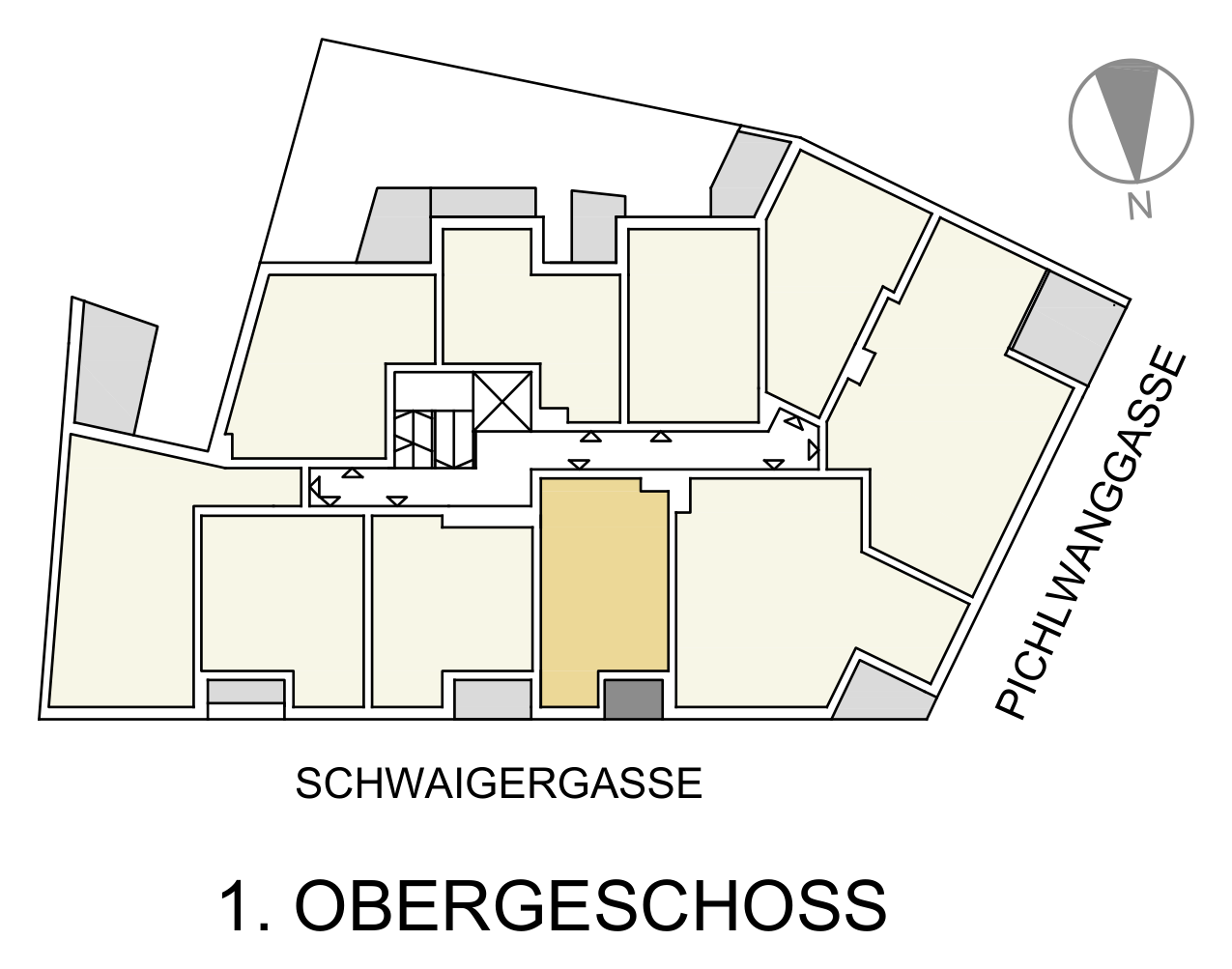 Lage von TOP 17 im 1. OG – Goldener Tukan