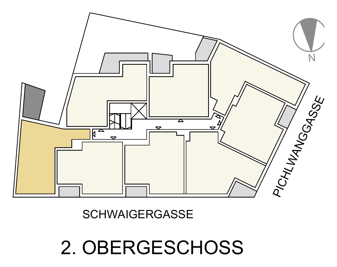 Lage von TOP 28 im 2. OG – Goldener Tukan