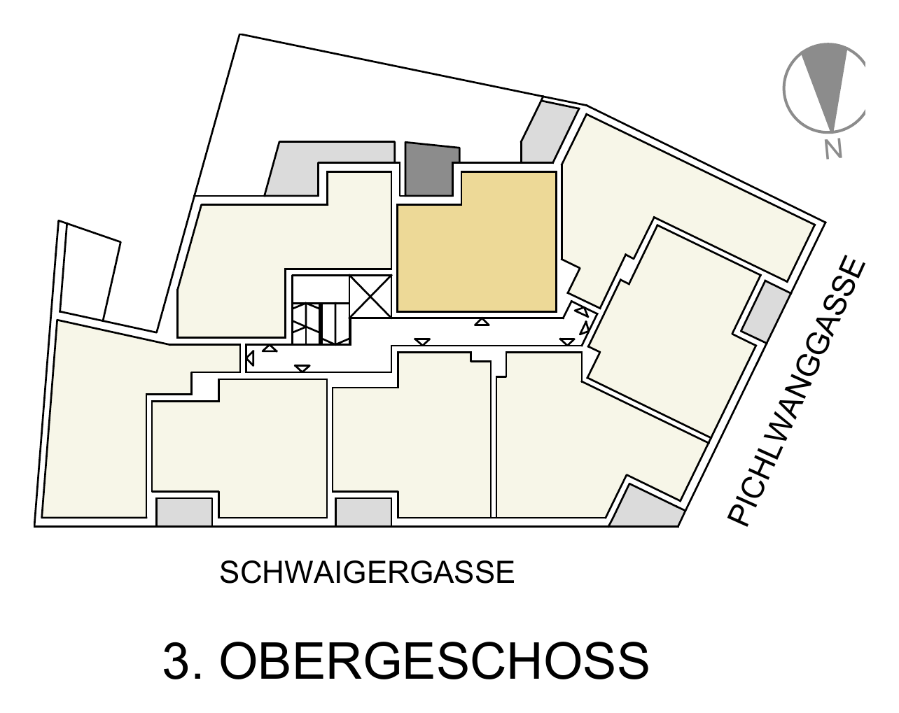 Lage von TOP 30 im 3. OG – Goldener Tukan